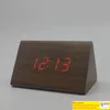 Wooden Desk Clock Clock Classical Triangular Digital Digital LED NOMETEMENT