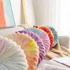 Pillow 35-15Cm Creative Nordic Style Round Tie Dye Dream Dazzling Pumpkin Wheel Design Home Chair Tatami Bed Sofa