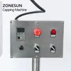 ZONESUN Custom Automatic Vodka Wine Bottle Ropp Pilfter Proof Metal Cap Locking Crimping Machine