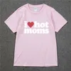 Camisetas para hombre I LOVE MOMS Skateboard camiseta 100% algodón streetwear Hombres camiseta EE. UU. Verano manga corta marca hip hop camiseta Swag Tee 230317