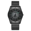 Armbandsur lyx 2023 Top Brand Minimalist Red Hands Design Men's Sport Quartz Watch Fashion Silicone Strap Mane Clock Gifts Watches
