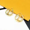 2023 Fashion Jewelry Designer Hie Pendant Big Circle For Women Earring Designers Letter V Hoop Earrings Gift