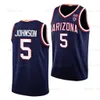 Maglia da basket Ncaa College Arizona Wildcats T.j. McConnell Azuolas Tubelis Aaron Gordon Deandre Ayton Andre Iguodala Dylan Anderson