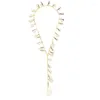 Łańcuchy długie perłowe powłoka początkowa list naszyjnik alfabet wisiorek bijoux collier femme colar boho kołniery de moda 2023 kobiety
