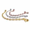 Bracelets en forme de U pour femmes chaîne à main de boule chaîne de bijoux de créateur pour hommes bracelet de verrouillage à double couche or argent rose marque complète comme 2848529