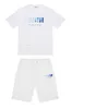 Trapstar London t shirt Chest Blue White Color Towel Embroidery mens Shirt and shorts High Quality casual Street shirts British Fashion boy