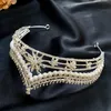 Haarclips Barrettes Elegant Pearls Wedding Crown Tiara Bride Accessories Princess HQ0161