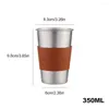 Tasses 350/500ml Portable en acier inoxydable tasse à café en plein air voyage thé lait pour bureau à domicile randonnée Camping eau