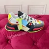 2023New Mens Women Designer Casual Shoes Platform Sneakers Clear Sole Black White Grey Red Pink Blue Royal Neon Green Mens Trainers