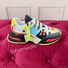 2023New Mens Women Designer Casual Shoes Platform Sneakers Clear Sole Black White Gray Red Pink Blue Royal Green Mens Trainers