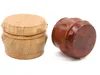Träminnare rökverktyg trä metall zink legering tand krydda tobak ört trummalare akterare kross 40 mm/55mm/63mm 4 lager