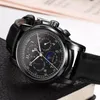 Relojes de pulsera Reloj Hombres Relojes mecánicos automáticos Relogio Masculino Zafiro Fase lunar Mens C-8781