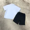 bambini Polo Set Camicia di stampa di design Abiti Ragazzi Ragazze Abiti estivi Imposta Camicia casual Camicie blu Abito manica corta 96e4 #