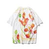 Männer T-Shirts 2023 Hip Hop T-Shirts Männer Harajuku Gedruckt Floral T-shirt Kurzarm Baumwolle Casual Blume Mode Tops Tees MG411