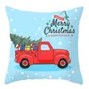 Pillow Christmas Decor Throw Caso Pug Dog Polar Bear Truck Capas para sofá em casa Cadeira de travesseiros decorativos Conjunto