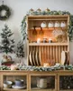 Decoratieve bloemen 2023 Christmas Rattan Desktop Ceder met high-end kunstmatige boom in Europese stijl en thuishangende decoraties