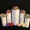 Metalowy cylinder filar stojak na ciasto weselne kwiat rzemiosła dekoracje kolumny cokole ślubne do zapasów imprezowych mariage