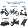 LIFEPO4/LI (NICOMN) O2 Lithium Battery Pack 48V 50AH لـ 1800W 1500W دراجة نارية/TRIKE/GO-KART/Backup Power/Home Energy