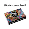 2016 Pennor Premium Soft Core 180 Water Colored Pencil Set för ADT Coloring Books Ding Watercolor 201102 Drop Delivery Office School Bus DHZ1K