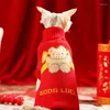 Katkostuums Chinese jaar huisdierentruien katten gebreide kleding korte mouw warme winteroutfits voor kittens en kleine hond