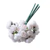 Flores decorativas coronas artificiales 27 cabezas camelia falsa ramo de rosas flor de seda boda fiesta hogar DIY Para decoración Hogar