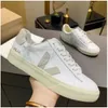 French Veejja white shoes bred with lace ups versatile lovers' classic casual and comfortable sports board with box size 44 45