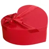 Gift Wrap Red Heart Formed Florist Hat Boxes Candy Box Packaging Valentine's Day Christmas Flowers Gifts Living Vase