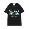 이탈리아 브랜드 디자이너 남자 티셔츠 고급스러운 패션 라운드 넥 코튼 2G 편지 인쇄 의류 캐주얼 야외 스포츠 및 관광 티셔츠 남자와 여자 셔츠 G