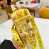 ウォーターボトル430mlかわいい子供ダブルドリンクボトルストローポータブル学生カップル3Dステッカー付きプラスチックカップギフト