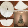 Décorations de Noël 78-120 cm blanc peluche arbre jupe fourrure tapis joyeux décoration maison année décor poilu/C