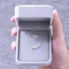 Pendant Necklaces Korean Silver Color Ginkgo Biloba Leaf Necklace For Women Retro Simple Charm Girl Wedding Jewelry Collares