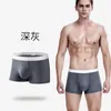 Caleçon jeunesse grande taille taille moyenne hommes Boxer slips Modal respirant confortable élastique couleur unie boxeurs hommes sous-vêtements