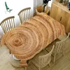 Tabela de tabela de madeira de textura de madeira Printing Tonelas de mesa retangulares para decoração de festa Capa de café à prova d'água Tonela de mesa anti-manchas
