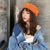 Gorros -gorros/caveira tampa de boina boina hat streetwear kpop chapéus de inverno para mulheres 2023 acessórios de vestuário moda pom harajuku camisas mujer