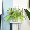 Kwiaty dekoracyjne 45 cm 12 liście sztuczne rośliny paproci tropikalne palmy fałszywe persja uchwyt zielony plastik na domowy balkon salonu