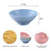 Bowls 7 Inch Large Lightweight Wheat Straw Soup Dinnerware For Noodle Rice Salad 4 Pack