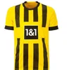 Maglie da calcio Haller Dortmund 22 23 Shirt da calcio Reus Reyna Dortmund Neongelb Bellingham Hummels Brandt Witsel Men Kit Kit Maillot de Foot