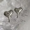 Boucles d'Oreilles Punk Métal Piercing Cœur Personnalité Flèche de Cupidon Ins Vent Froid Fille