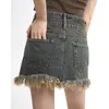 Etekler vintage pubsel kadın 2023 faldas de mujer sokak kıyafeti kadınlar yaz mini denim etek moda y2k giyim bodycon jupe