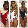 Women's Swimwear 2023 European And American Foreign Trade Sexy Underwear Sports OnePiece Swimsuit Bikini Three-point Sling V-neck Pajamas