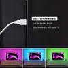 Strisce LED Strisce luminose a LED per TV Smart Luci a LED USB Strisce di luci al neon flessibili Nastro a led RGB 5050 Luci Bluetooth Decorazione Usb P230315