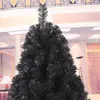 Fleurs décoratives Arbre de Noël artificiel de 60 cm avec socle en plastique pour décoration de fête à la maison (noir)
