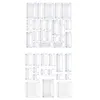 Storage Bags Multifunctional Bathroom Drawer Organizers Dividers Clear Set For Kitchen Utensils Office