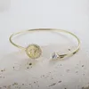 Bracelet Vintage tendance Zircon pierre Bracelet arbre de vie ouvert réglable pour les femmes cristal creux bijoux fins cadeau de luxe