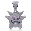 Pendant Necklaces OMYFUN Factory Price Hip Hop Animal Necklace With CZ Iced Pave Bling Charm Pendants & Fashion Party Jewelry