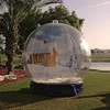 3ml dia Pump Snow Globe Human Size Photo Booth Customized Background Picture Inflatable Human Snow Globe Beautiful Bubble Dome clear Christmas Product Halloween