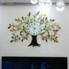 Horloges murales fer arbre horloge décor à la maison grand ornement salon montre pour chambre décoration 9822298 mur