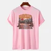 Kvinnors T-skjortor Wanderlust Kvinnliga överdimensionerade utomhusskjorta Vintage Mountain vandring T-shirts retro grafiska tees kvinnor hippie boho toppar