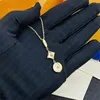 Luxe Klassieke Ring Lock Bloem Ketting Designer Kettingen 18K Goud Parelmoer voor Meisje Vrouwen Bruiloft Verjaardag met Gift Bag