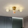 Kroonluiers Designer Led Black Gold Metal Kleurrijke Witte Ball Inclusief G9 Bulb voor restaurant Parlon Slaapkamer Moderne lamp